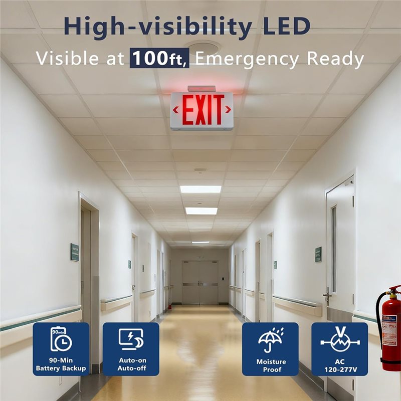 B67C z certyfikatem UL, komerc – Emergency Exit Sign recenzja i cena