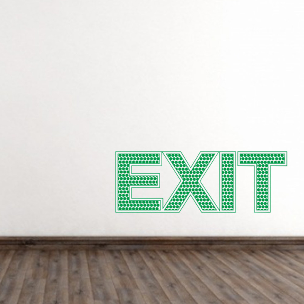 Świecąca w ciemności naklejka  – Emergency Exit Sign recenzja i cena
