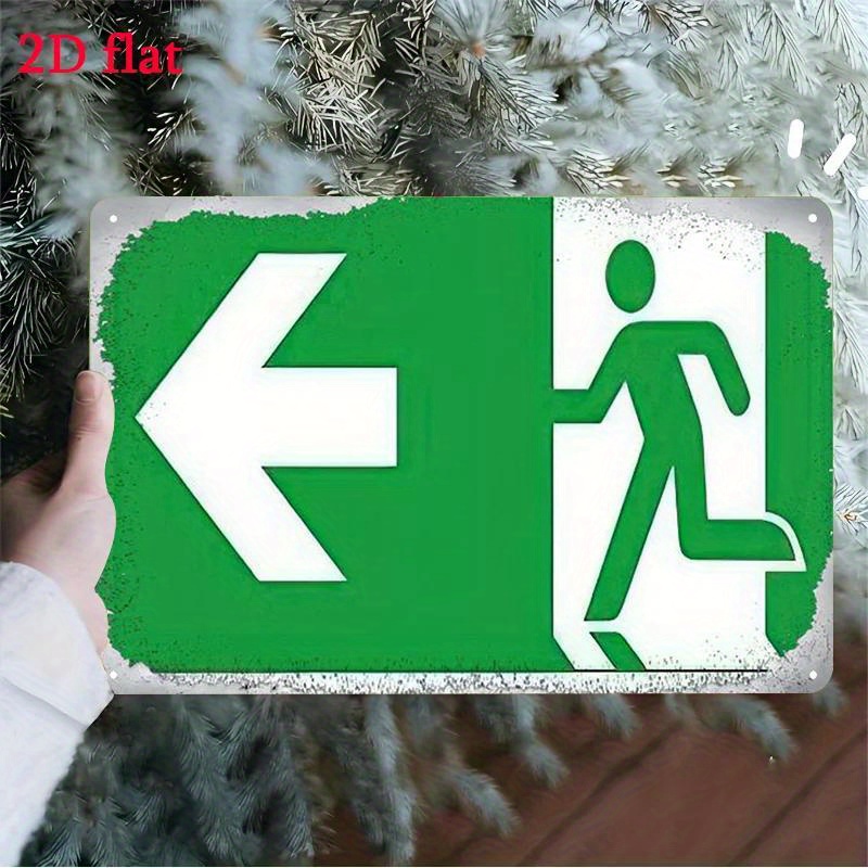 Metalowy znak ewakuacyjny - zi – Emergency Exit Sign recenzja i cena